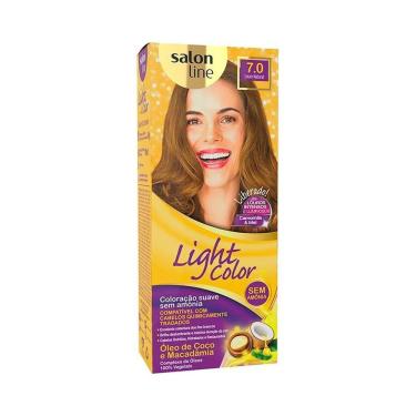 Imagem de Coloração Salon Line Light Color Profissional 7.0 Louro Natural