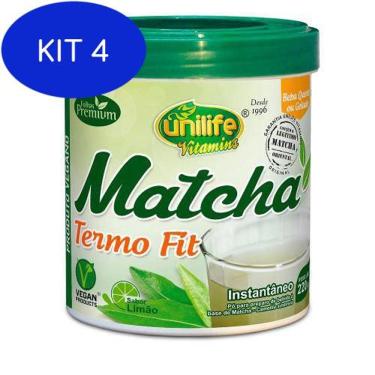 Imagem de Kit 4 Matcha com Vitaminas Termo Fit 220g
