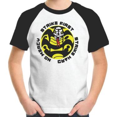 Imagem de Camiseta Infantil Cobra Kai Strike First - Casa Mágica