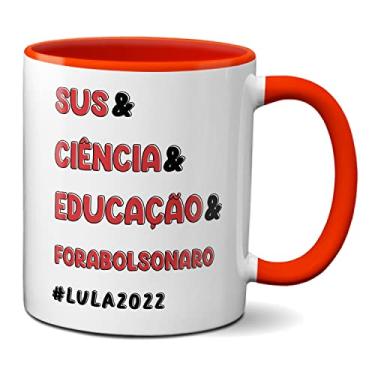 Imagem de Caneca Presente SUS & Ciência & Educação & Fora Bolsonaro (Vermelha)
