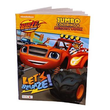 Imagem de Nickelodeon Blaze and the Monster Machines "Let's Blaze" Jumbo Coloring and Activity Book