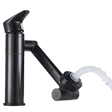 Imagem de Torneira Luxo Banheiro Misturador Monocomando 360º Articulada Lavabo Lavatorio