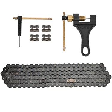 Imagem de Trkimal Corrente de rolo padrão para motocicleta 420 132 elos + disjuntor de corrente para 50cc 70cc 90cc 110cc 125cc Dirt Pit Bike ATV Quad Go Kart Scooter Mini Bike