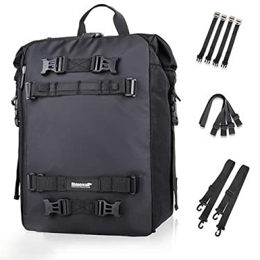 Imagem de Qudai Bolsa para motos de grande capacidade à prova d'água, mochila multifuncional para selas de moto, malas para malas