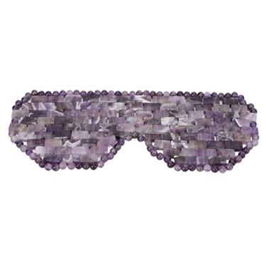 Imagem de Natudeco Jadestone Eye Pad Eliminar Rugas Promover Dormir Reviver Fadiga Pedra Natural Eye Pad Cuidados Saudáveis para os Olhos para Casa de Escritório(purple)