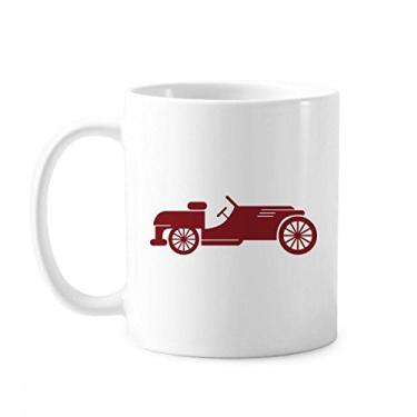 Imagem de Caneca vermelha geométrica clássica de desenho de carros cerâmica cerâmica xícara de café porcelana louça