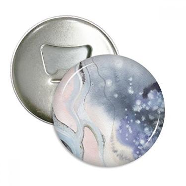 Imagem de Abridor de garrafas abstrato de aquarela com tinta e ímã de geladeira emblema multifuncional