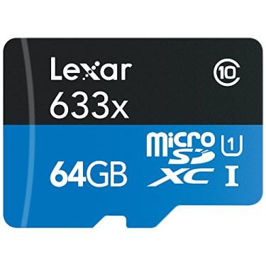 Imagem de Lexar Cartão de memória flash leitor USB 3.0 de alto desempenho microSDXC 633x 64GB UHS-I/U1 – LSDMI64GBB1NL633R