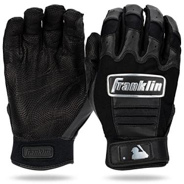 Imagem de Franklin Sports Luvas de rebatedor MLB CFX Pro Baseball - Preto Cromado - Adulto XX-Grande