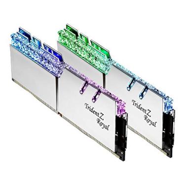 Imagem de G.SKILL Trident Z Royal Series (Intel XMP) DDR4 RAM 32GB (2x16GB) 3600MT/s CL19-20-20-40 1,35V Desktop Computer Memory UDIMM - Prata (F4-3600C19D-32GTRS)