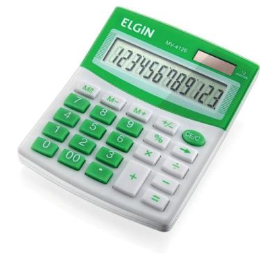 Imagem de Calculadora De Mesa 12 Dig.Mv4126 Vis/Sl/Ba Azul - Elgin