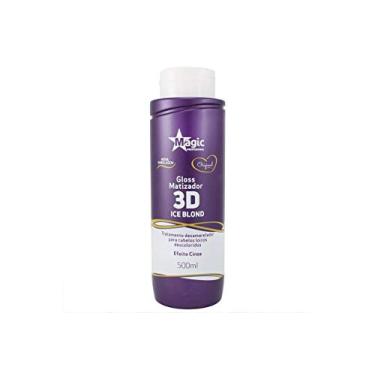 Imagem de Magic Color Máscara Gloss Matizador 3d Ice Blond Efeito Cinza 500ml - R