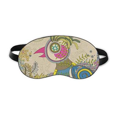 Imagem de Flower Golden Faisão Ukiyo-e Japan Sleep Eye Shield Capa macia para sombra noturna