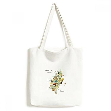Imagem de Bolsa de lona para viagem Taiwan Area China Bolsa de compras casual