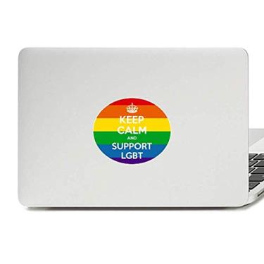 Imagem de Adesivo de vinil com a bandeira bissexual, transgênero, arco-íris, LGBT, decalque para notebook
