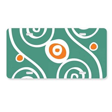 Imagem de DIYthinker Plantas verdes, Totems do México, civilização, placa de licença decoração de aço inoxidável para automóveis