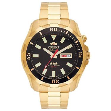 Imagem de Relogio Orient Masculino Automatico Dourado 469GP078 P1KX Preto