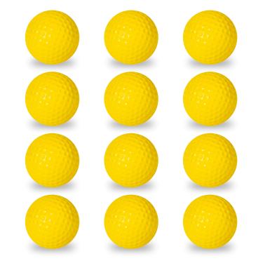 Imagem de Franklin Sports Bolas de golfe para prática de espuma - Bolas de golfe para treinamento interno + externo - Melhor para prática de lascar + Putting - Bolas de golfe tamanho oficial - pacote com 12,