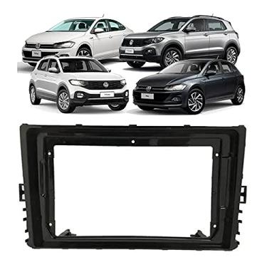 Imagem de Moldura 9" chinês VW Novo Polo, Virtus, T-Cross 18/21, Nivus 20/21 - Preta