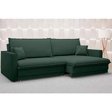 Imagem de Sofá sem caixa Retrátil e Reclinável Tango Verde 2m