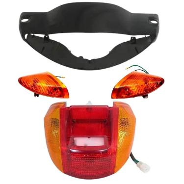 Imagem de Carenagem Farol Biz 100 1998 Até 2005 Preta, Lanterna, Pisca