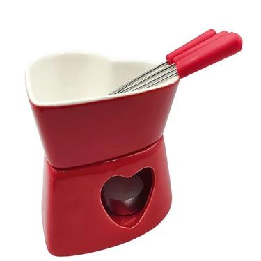 Imagem de Conjunto Fondue Herstal Vermelho 7pcs CJFN037-VM - Hauskraft