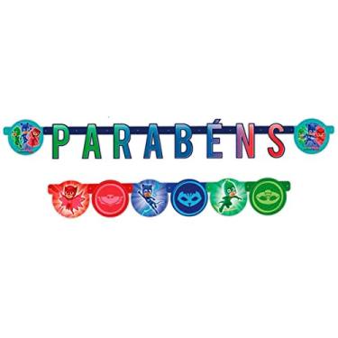 Imagem de Faixa Parabens R362 Pj Masks - Pacote Com 01 Un Regina Colorido