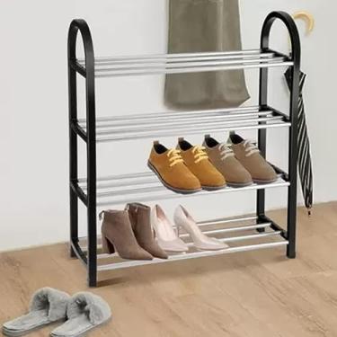 Imagem de Sapateira Organizador Porta Sapatos 8 Pares 4 Andares Para Quarto Hall de Entrada Multiuso Livros Tênis