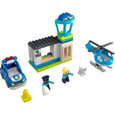 Imagem de LEGO DUPLO - Delegacia de Polícia e Helicóptero