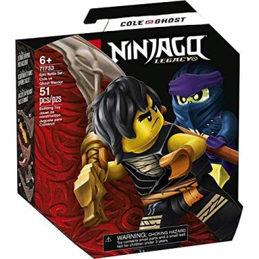 Imagem de 71733 LEGO® NINJAGO® Conjunto de Combate Épico – Cole vs Guerreiro Fantasma; Kit de Construção de Brinquedo de Combate Ninja (51 peças)