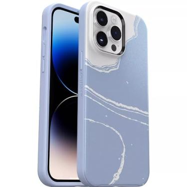 Imagem de OtterBox Symmetry+ Capa para iPhone 14 Pro Max, New Wave Pearl - Capa protetora fina à prova de choque sem fio, resistente a quedas, resistente a arranhões, capa rígida magnética compatível (não