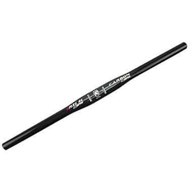 Imagem de Guiador de bicicleta de carbono RXL SL 31,8 mm Guiador de mountain bike totalmente em fibra de carbono 680-760 mm Barras ascendentes/planas Guiador MTB de carbono preto (plano 740 mm)