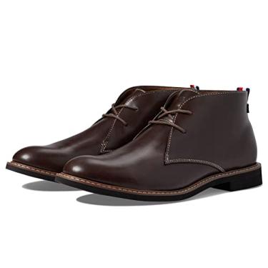Imagem de Tommy Hilfiger Botas Gervis Chukka Masculinas, Marrom escuro, 11.5