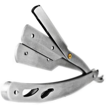 Imagem de Navalhete Barbeiro Aço Inox Sekich Linha Gold + Lâminas Lord