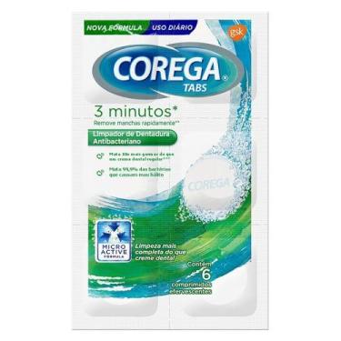 Imagem de Corega Tabs Whitening Limpador De Dentaduras 6 Comprimidos Efervescent