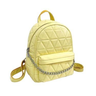 Imagem de Mochila feminina de uso diário em couro PU leve 470g