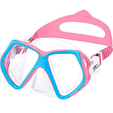 Imagem de EverSport Óculos de natação infantil com cobertura de nariz, óculos de natação para crianças de 6 a 14 anos, máscara de mergulho juvenil para crianças, meninos e meninas