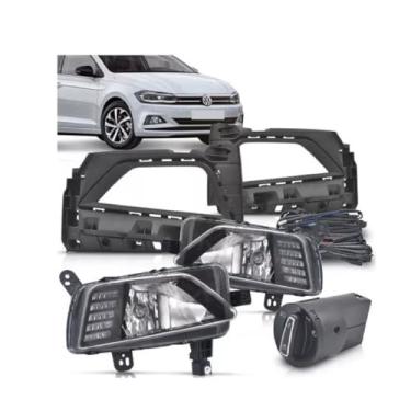 Imagem de Kit Farol De Milha Polo Com Led Drl 2018 2019 2020 2021 2022