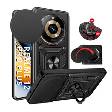 Imagem de Capa Capinha Armor Anti Impacto Ring Luxo Para Realme 12 Pro Plus (Tela 6.7) + Anel Giratorio + Proteção De Câmera - Proteção Militar