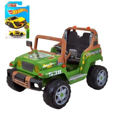 Imagem de Carro elétrico peg-pérego ranger 538 + carrinho hot wheels