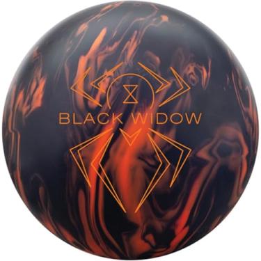 Imagem de Bowlerstore Products Bola de boliche Hammer PRE-DRILLED Black Widow 3.0 - Preto/Laranja 6,3 kg