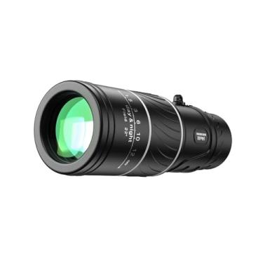 Imagem de WnewTools telescópio monocular 16x52 telescópio de longo alcance prisma monóculo compacto para caça, acampamento, equipamento de observação