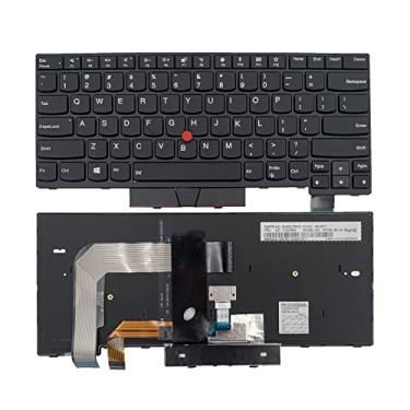Imagem de Siakoocty Layout americano de substituição para laptop com teclado retroiluminado para Lenovo IBM Thinkpad T470 T480 A475 A485 01HX459 01AX487 01HX499 01HX419 01AX528