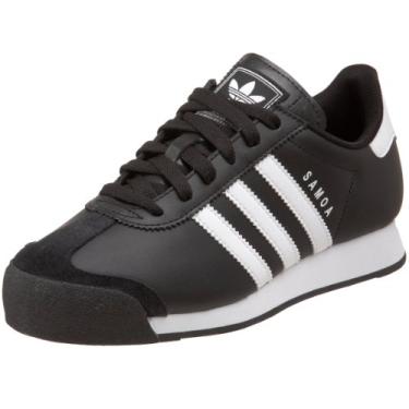 Imagem de adidas Originals Samoa infantil (criança grande), Preto/branco/preto, 7 Little Kid