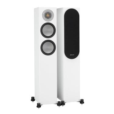 Imagem de Monitor Audio Silver 200 - Par de caixas acústicas Torre para Home Theater Branco Cetim