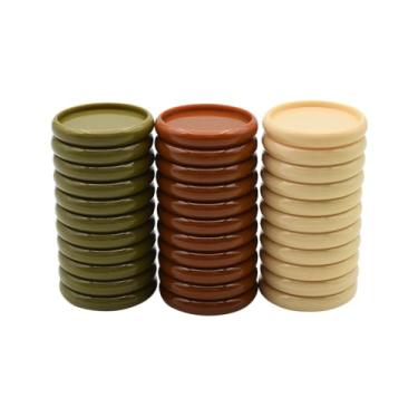 Imagem de Eleven Discs Discos de expansão multicoloridos de 3,5 cm - Tema Café Verdure - Compatível com Circa, Arc, TUL e mais (conjunto de 33)