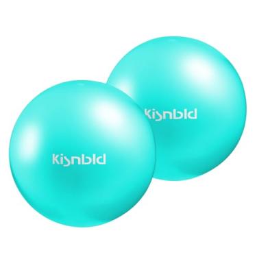 Imagem de kisnbld Pequena bola de exercício, mini bola de pilates de 22 cm, mini bola de ioga antiexplosão e antiderrapante para estabilidade, fitness, fisioterapia, alongamento e treino de força central em