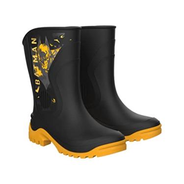 Imagem de Bota Infantil Galocha Grendene Kids Liga Da Justiça A Origem Preto 28