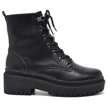 Imagem de Coturno Feminino Via Marte com Pingente em Strass Preto - 37