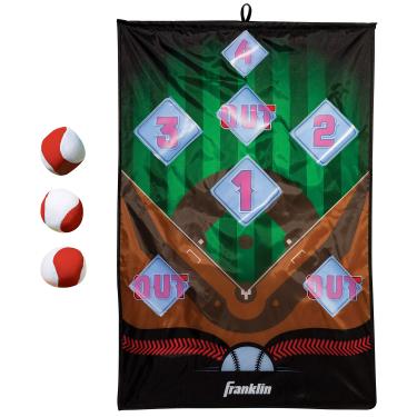 Imagem de Franklin Sports Jogo de alvo de beisebol – Jogo infantil de beisebol – Jogo interno para meninos + meninas – Bolas de beisebol macias incluídas – alvo de arremesso sobre a porta
